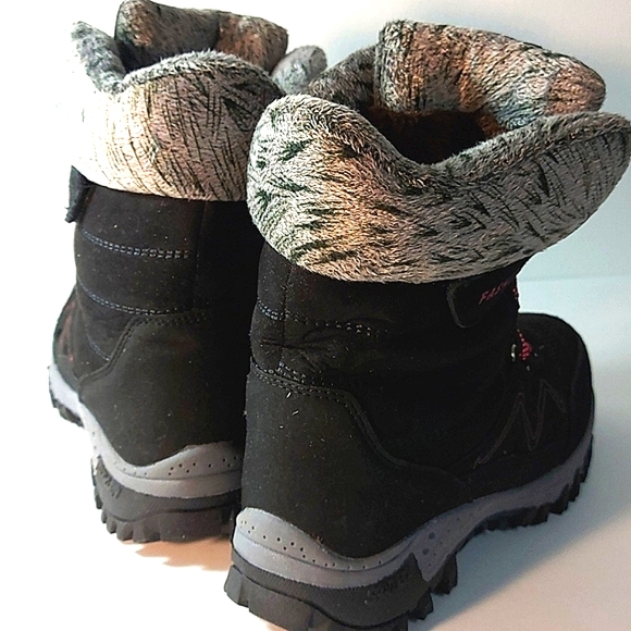 NWOT Fashion Black Faux Suede Boots, Size 36 - Picture 3 of 16